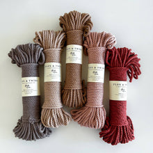 Load image into Gallery viewer, Flax &amp; Twine 5mm Brenn Twisted Cotton Rope: Parchment
