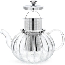 Load image into Gallery viewer, Teabloom Vienna Glass Teapot With Removable Infuser: 24 OZ
