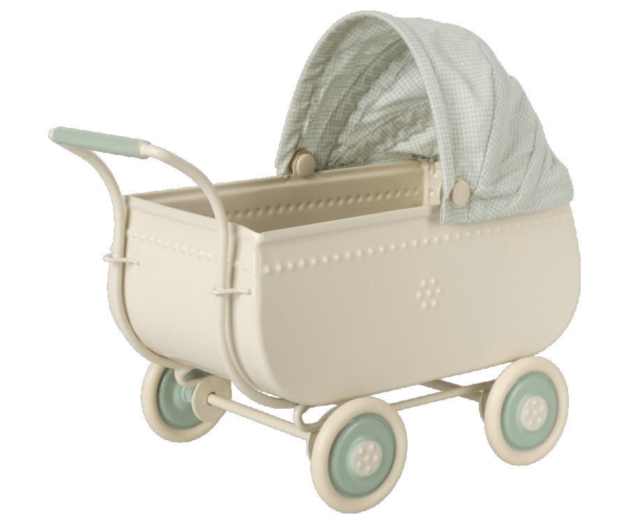 Maileg - Micro Pram - Blue