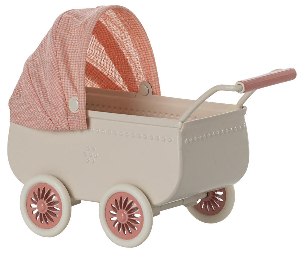 Maileg - Micro Pram - Coral