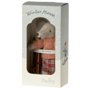 Load image into Gallery viewer, Maileg - Winter Mouse with Ski Set - Big Sister
