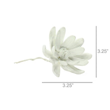 Load image into Gallery viewer, Bone China Curled Magnolia Flower - White
