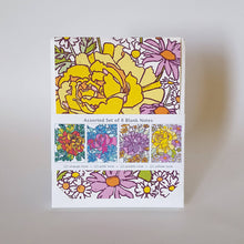 Load image into Gallery viewer, Botanical Purple Rose Blank Notecard / Art Greeting Card
