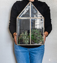 Load image into Gallery viewer, Urban Born Oversize Terrarium Glass+Steel, 11x11x28&quot; (Green)

