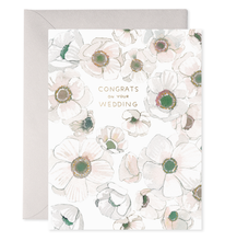Load image into Gallery viewer, White Flower Wedding Greeting Card
