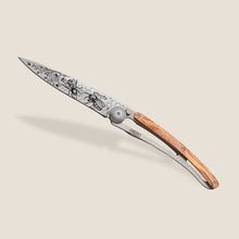 Load image into Gallery viewer, Deejo - Olive Wood / Titanium / Bees
