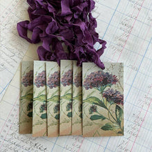 Load image into Gallery viewer, Beautiful Gift Tags, Hang Tags - Purple Flower pkg/3
