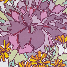 Load image into Gallery viewer, Botanical Purple Rose Blank Notecard / Art Greeting Card
