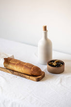 Load image into Gallery viewer, Handmade Stoneware Olive Oil Dispenser | Jazz 21 oz: Matte White
