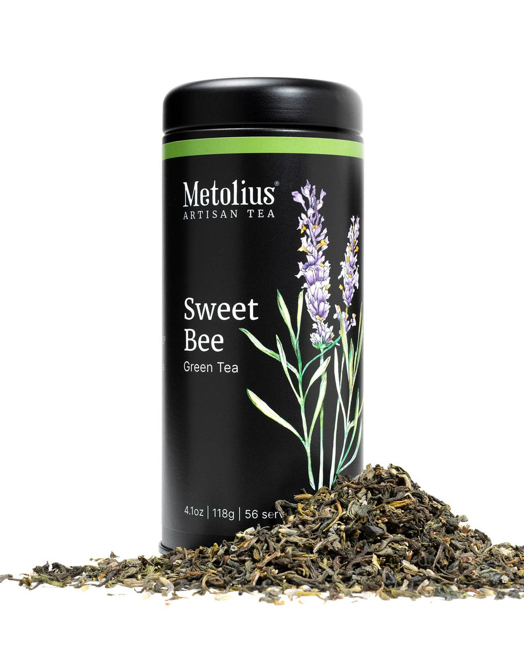Sweet Bee Green: Tea Tin - 4.1 oz (56 servings)