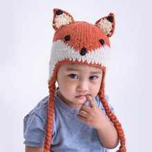 Load image into Gallery viewer, Fox Earflap Beanie Hat Baby &amp; Kids: S (0-6 Months)

