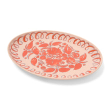 Load image into Gallery viewer, Amalfi Oval Tray Pink - 15.7" x 11"

