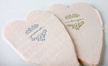 Load image into Gallery viewer, I Love You Blush Hearts Handmade Paper Letterpress Card
