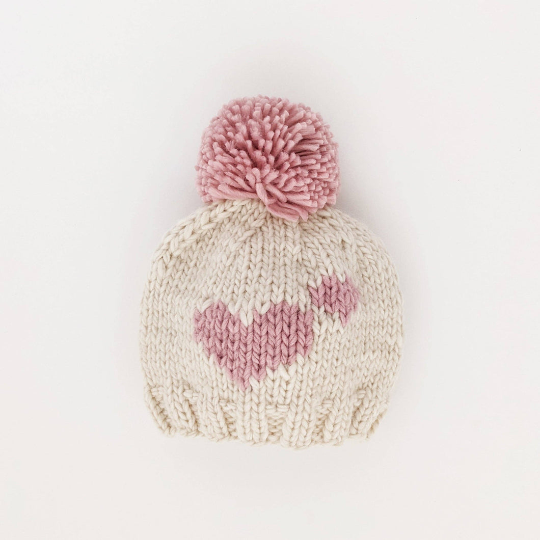 Sweetheart Knit Beanie Hat Rosy Baby & Kids: M (6-24 months)