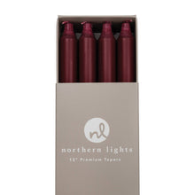 Load image into Gallery viewer, 12&quot; Taper Candles - 12pc Box: Crimson
