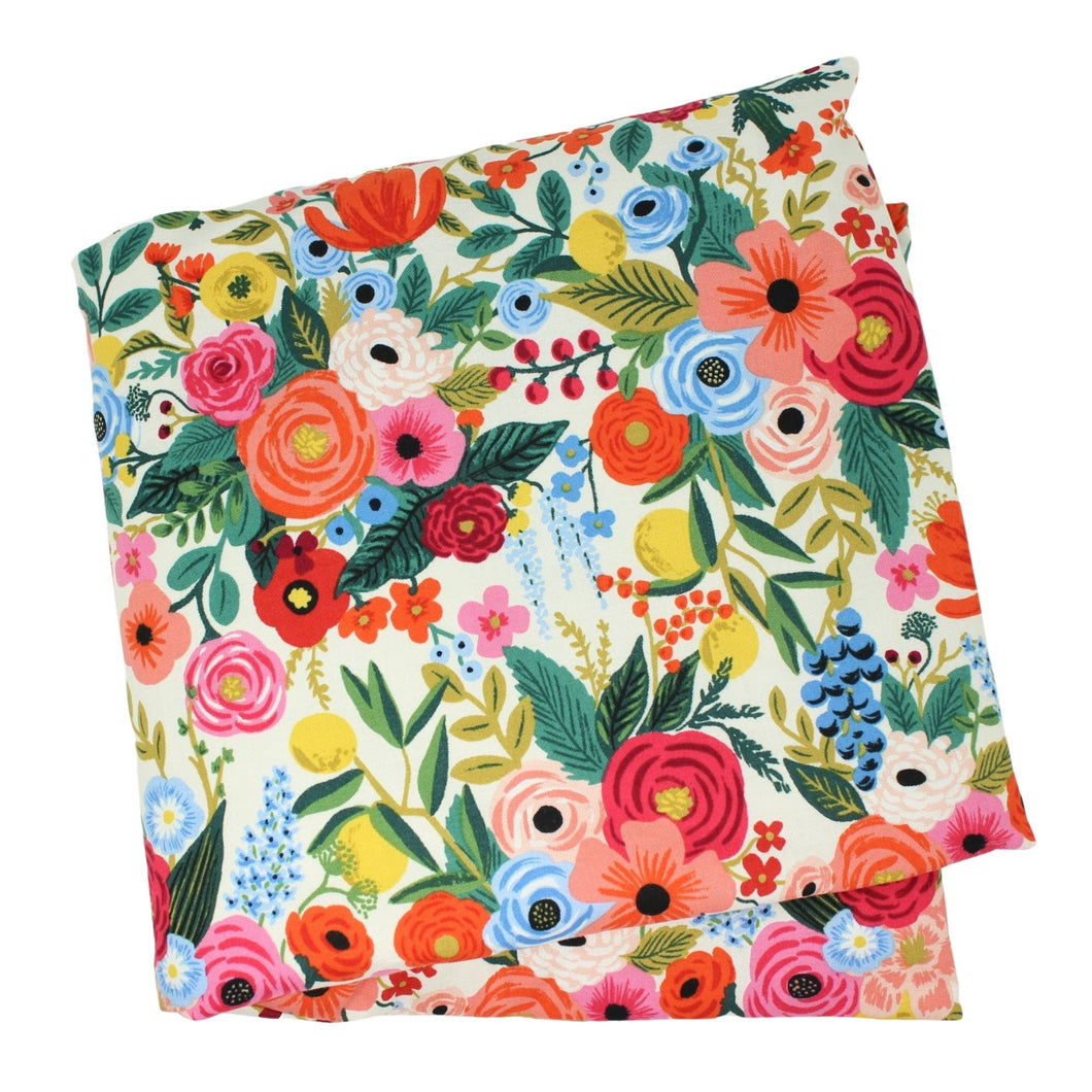 Aromatherapy Large Heat & Cold Wrap: Cream + Pink Floral / Lavender