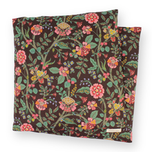 Load image into Gallery viewer, Aromatherapy Large Heat &amp; Cold Wrap: 466 | Fuchsia Flowers on Teal / Lavender

