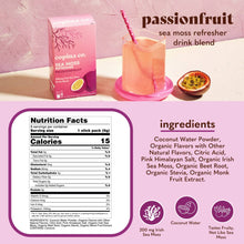 Load image into Gallery viewer, Passionfruit Sea Moss Refresher Drink - 16 Stick Pk Pouch

