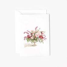 Load image into Gallery viewer, Pink bouquet mini enclosure notecard
