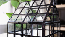 Load image into Gallery viewer, Urban Born Lattice House Terrarium, Glass+Steel, 8&quot;x8&quot;x12&quot;
