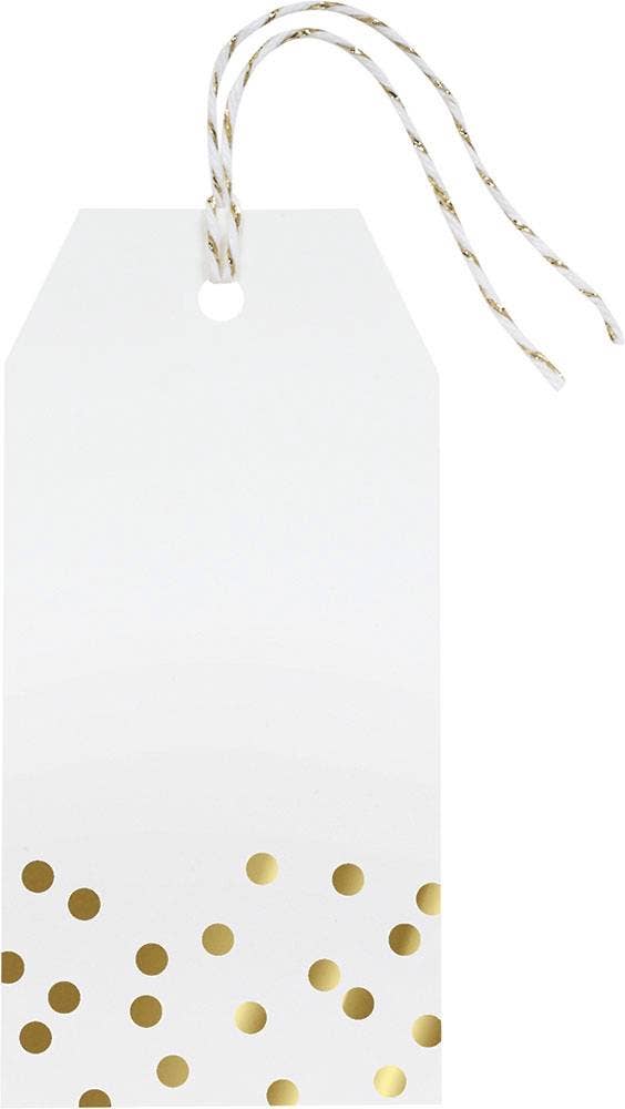 Gold Foil Confetti Hang Tag
