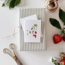 Load image into Gallery viewer, Strawberry mini enclosure notecard
