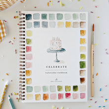 Load image into Gallery viewer, Celebrate watercolor workbook
