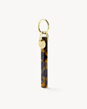Load image into Gallery viewer, Bar Keychain in Classic Tortoise - Gold
