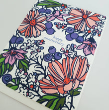 Load image into Gallery viewer, NEW Happy Anniversary Floral Greeting Card
