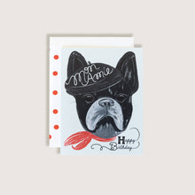 Load image into Gallery viewer, Happy Birthday Mon Amie French Bull Dog Greeting Card
