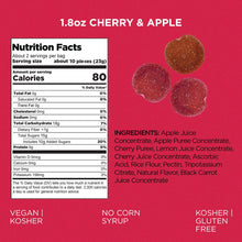 Load image into Gallery viewer, Really Real Gummies - Sour Apple &amp; Cherry (1.8 oz Bags)
