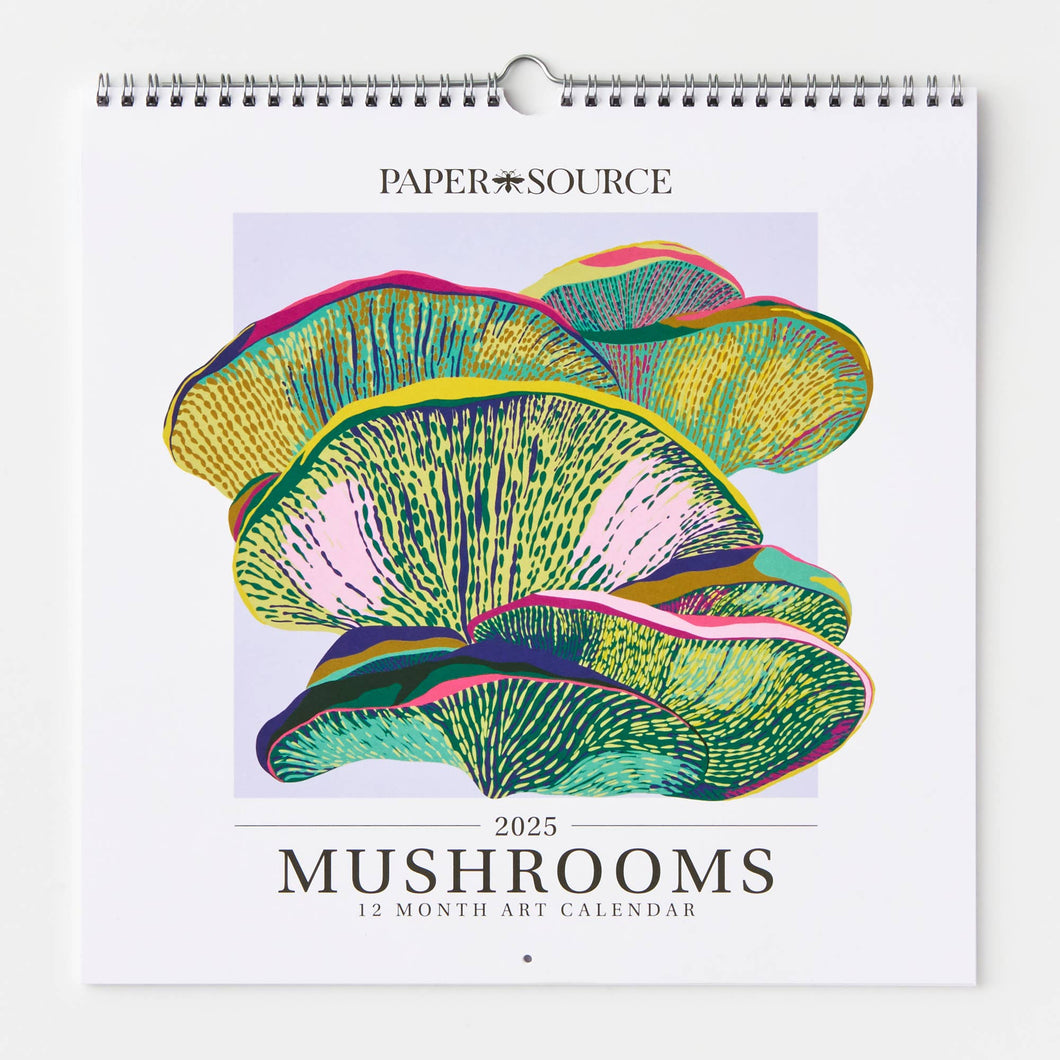 2025 Mushrooms Calendar (12-Month)