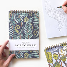 Load image into Gallery viewer, Forest Fern Spiral Bound Sketchpad
