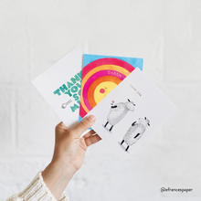 Load image into Gallery viewer, Thank You Leaves Greeting Card: 4.25 X 5.5 INCHES
