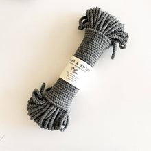 Load image into Gallery viewer, Flax &amp; Twine 5mm Brenn Twisted Cotton Rope: Parchment
