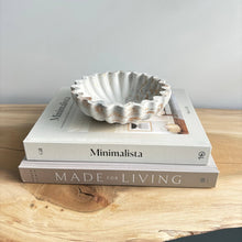 Load image into Gallery viewer, Kyma - Ruffle Bowl | Scallop Bowl | Ripple Bowl : Black Fusion Marble
