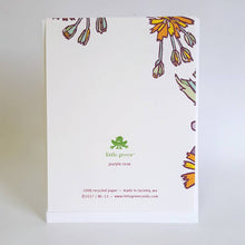Load image into Gallery viewer, Botanical Purple Rose Blank Notecard / Art Greeting Card

