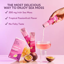 Load image into Gallery viewer, Passionfruit Sea Moss Refresher Drink - 16 Stick Pk Pouch
