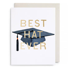 Load image into Gallery viewer, Best Hat Ever Graduation Greeting Card
