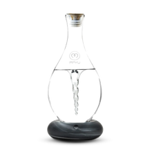 Load image into Gallery viewer, Swirl Structured Water Carafe: Graystone  Base
