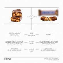 Load image into Gallery viewer, Chocolate Date Bars - Salted Peanut (4.5 oz Bags) | 6 Pack
