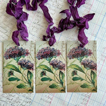 Load image into Gallery viewer, Beautiful Gift Tags, Hang Tags - Purple Flower pkg/3
