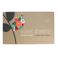 Load image into Gallery viewer, Aromatherapy Large Heat &amp; Cold Wrap: Cream + Pink Floral / Lavender
