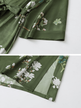 Load image into Gallery viewer, Floral Olive Kimono Robe: Robe Only / Olive green / One Size Fits from S to XL
