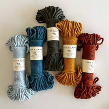 Load image into Gallery viewer, Flax &amp; Twine 5mm Brenn Twisted Cotton Rope: Parchment
