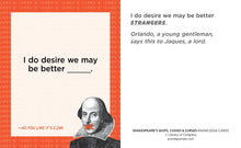 Load image into Gallery viewer, Shakespeare’s Quips, Cusses &amp; Curses Knowledge Cards
