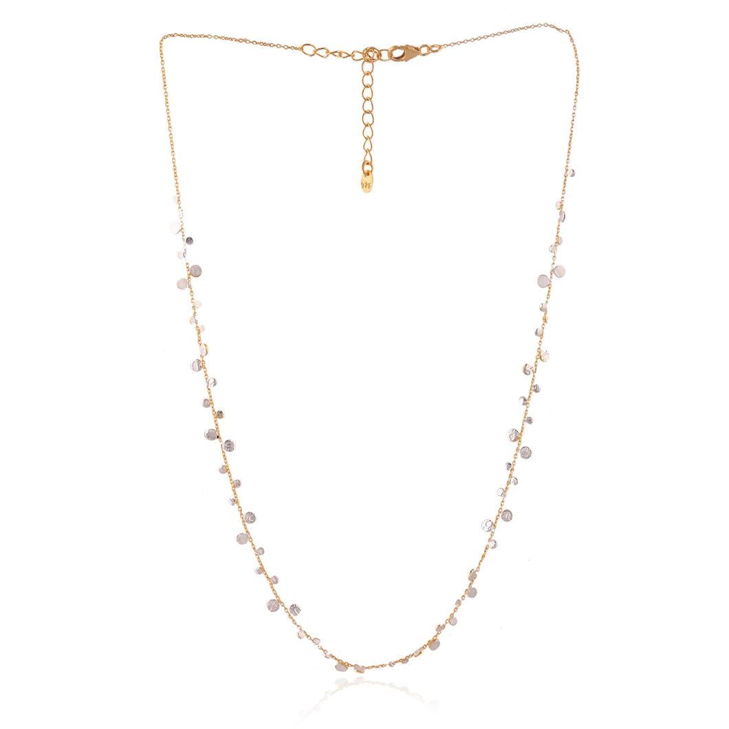 Silver Dot Necklace  18