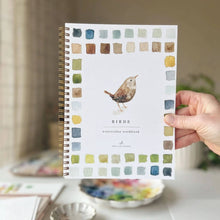 Load image into Gallery viewer, Birds watercolor workbook
