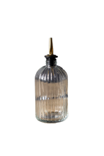 Load image into Gallery viewer, Olive Oil &amp; Vinegar Glass Scallop Fluted Bottles

