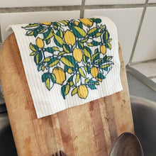 Load image into Gallery viewer, Eco-Friendly Dishcloth Fall Mushroom Design, Swedish Towel
